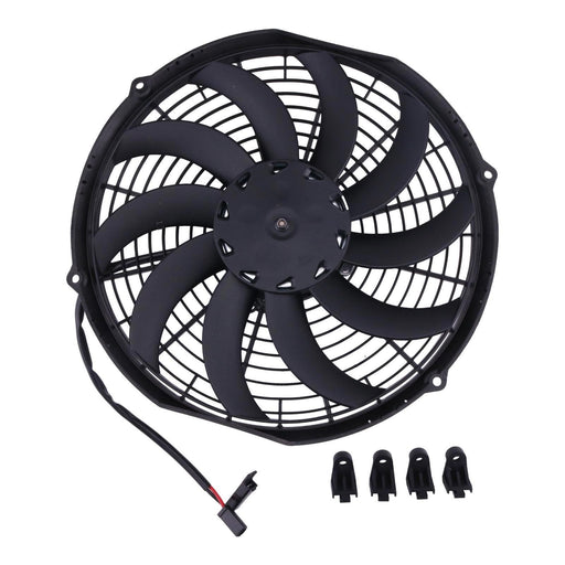 DURAFORCE 12V 12" Low Profile Curved Pull Fan VA10-AP10/C-61A for Spal 30100467