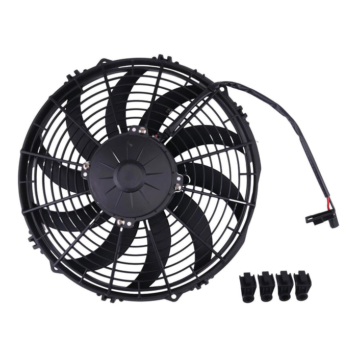 DURAFORCE 12V 12" Low Profile Curved Pull Fan VA10-AP10/C-61A for Spal 30100467