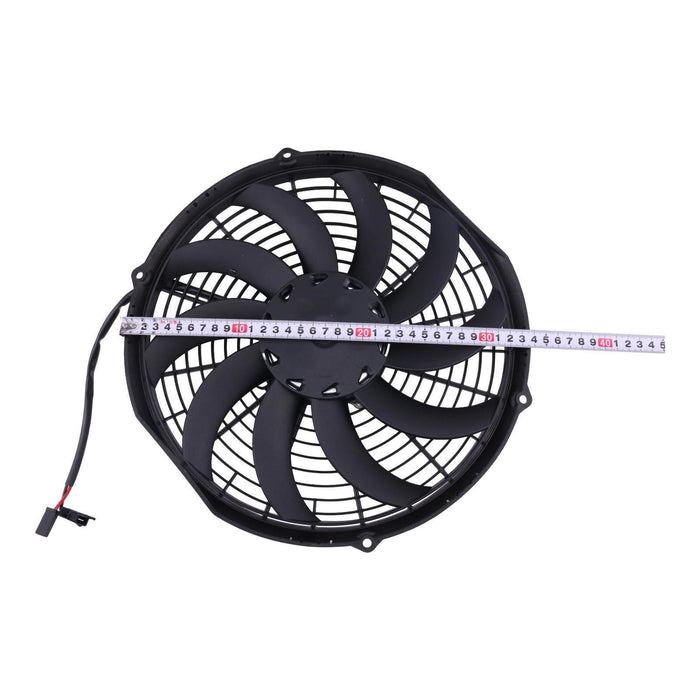 DURAFORCE 12V 12" Low Profile Curved Pull Fan VA10-AP10/C-61A for Spal 30100467