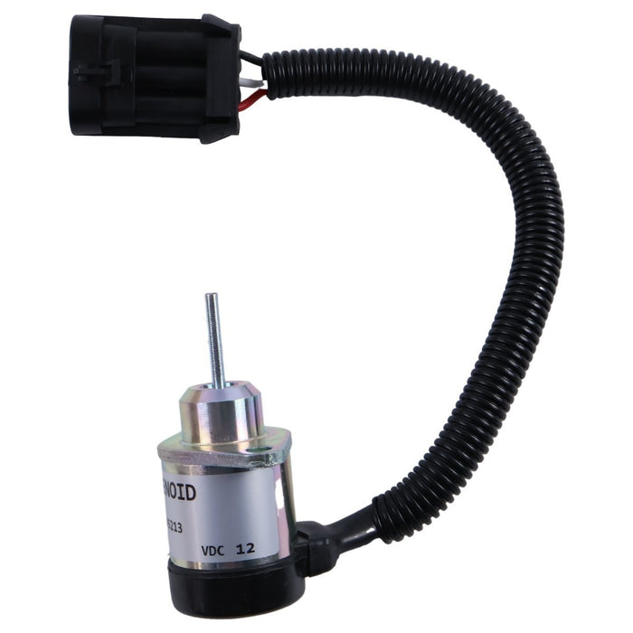 DURAFORCE 12V Fuel Shut Off Solenoid for Kubota V2607 Engine Bobcat S650 T650 5600 5610