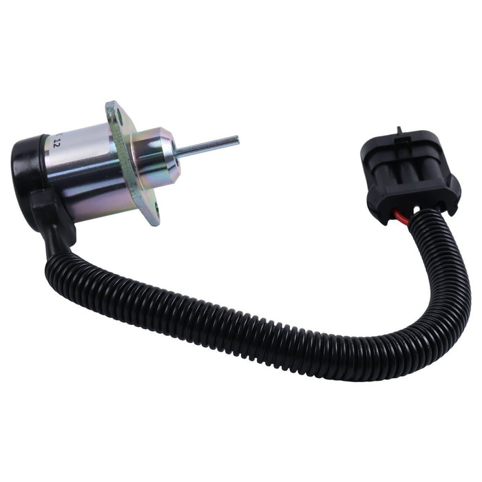 DURAFORCE 12V Fuel Shut Off Solenoid for Kubota V2607 Engine Bobcat S650 T650 5600 5610