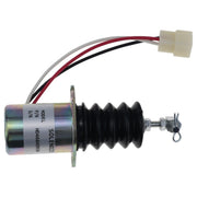 DURAFORCE 12V Fuel Shutoff Solenoid 119629-66801 for Yanmar 3TNE88 Engine Replacement