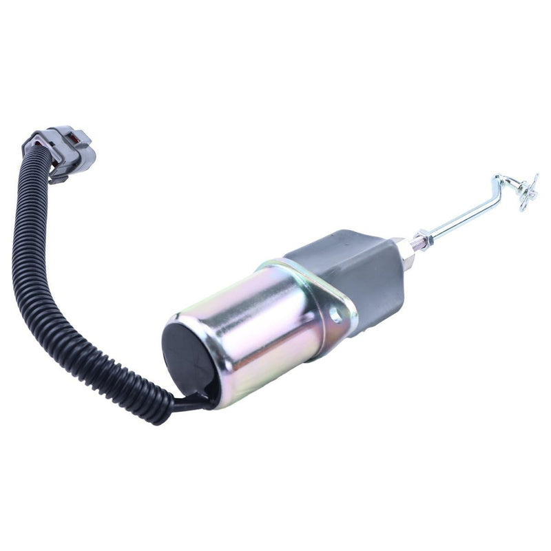 DURAFORCE 12V Stop Solenoid 32A87-15100 for Mitsubishi ECOMAT Shovel S4S-Z1DT61ES