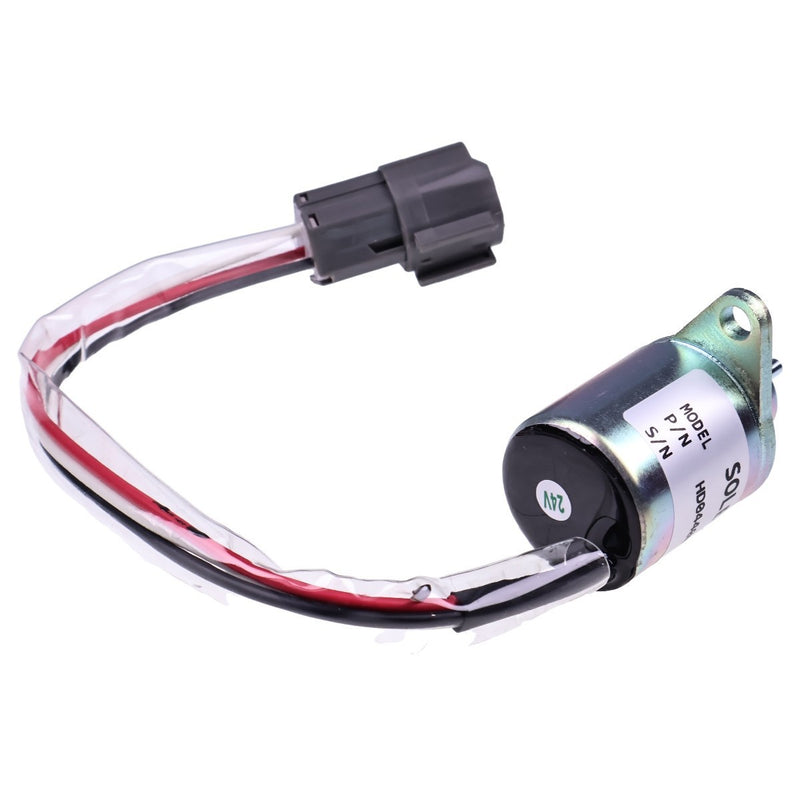 DURAFORCE 24V Fuel Shut Off Solenoid 1503ES-24S5SUC12S for Woodward Yanmar Engine DH150