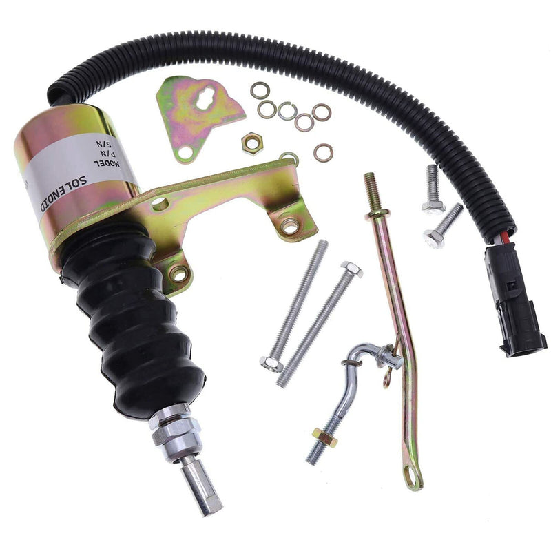 DURAFORCE Fuel Shutoff Solenoid Valve 12V SA-3742-12 for Deutz Bosch RSV Engine