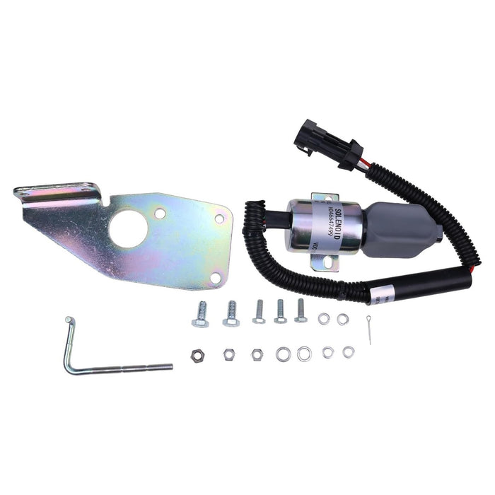 DURAFORCE 12V Fuel Solenoid SA-4805-12 for Kubota 1753ES-12E6UC4B1S1CC43 Engine 62.2mm