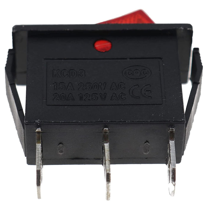 DURAFORCE 2X Lighted Rocker Switch On/Off for Electric Fireplaces FMI Desa 120V