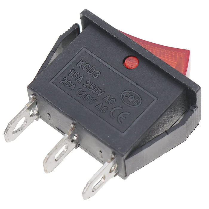DURAFORCE 2X Lighted Rocker Switch On/Off for Electric Fireplaces FMI Desa 120V