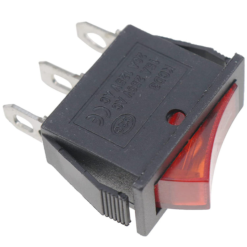 DURAFORCE 2X Lighted Rocker Switch On/Off for Electric Fireplaces FMI Desa 120V