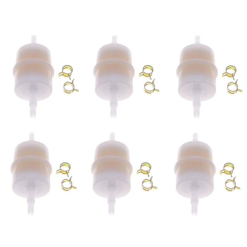 DURAFORCE 6 Pack Kohler 24-050-13-S 15 Micron Fuel Filter for 1/4" Fuel Line