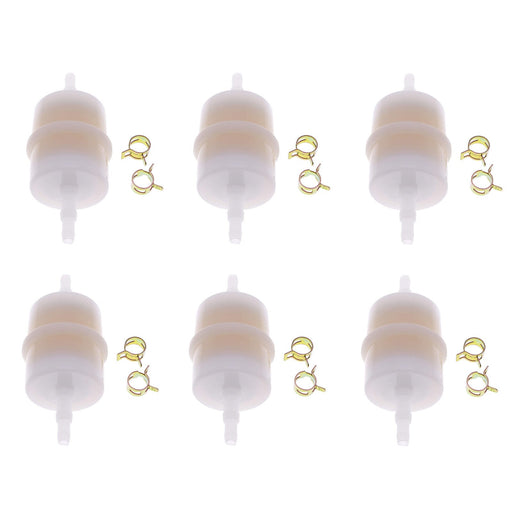 DURAFORCE 6 Pack Kohler 24-050-13-S 15 Micron Fuel Filter for 1/4" Fuel Line