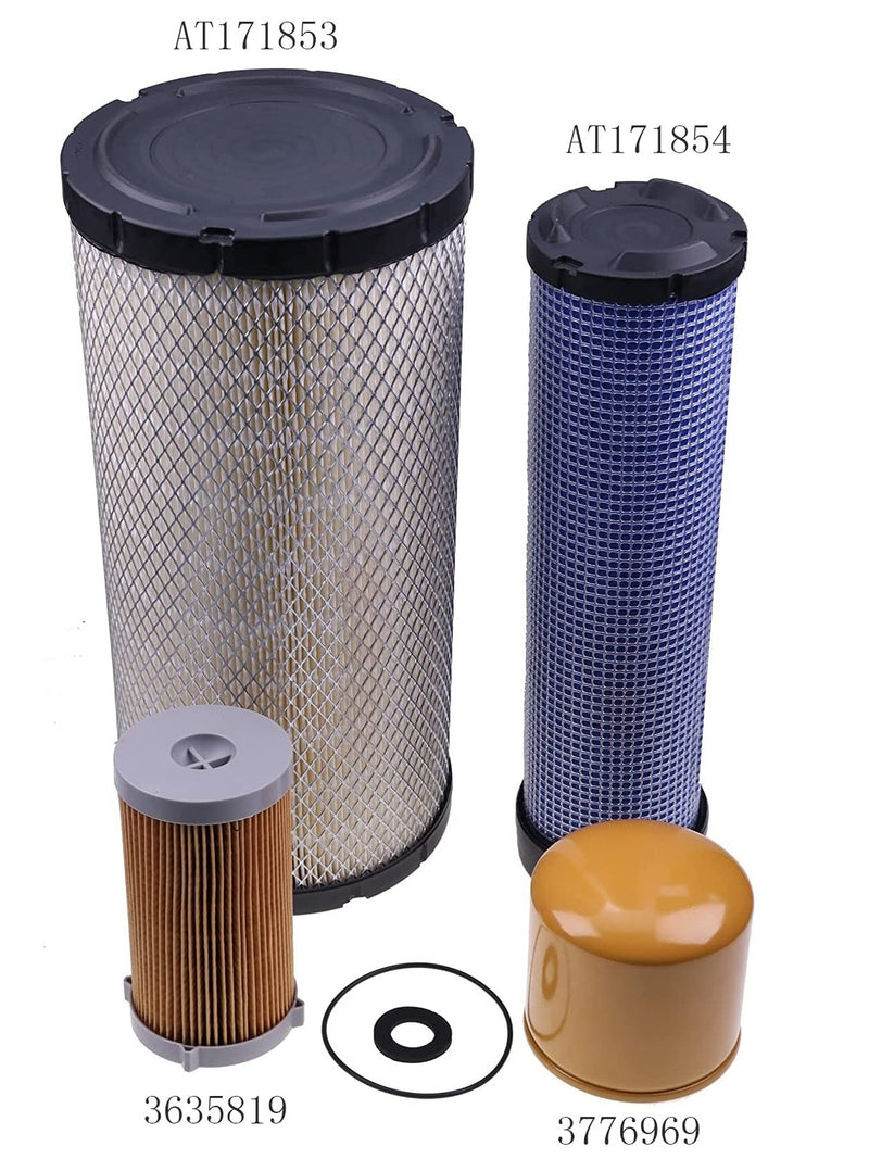 DURAFORCE CAT Air Filter Kit AT171854 AT171853 3635819 for 236D 242D 246D 262D 279D 289D