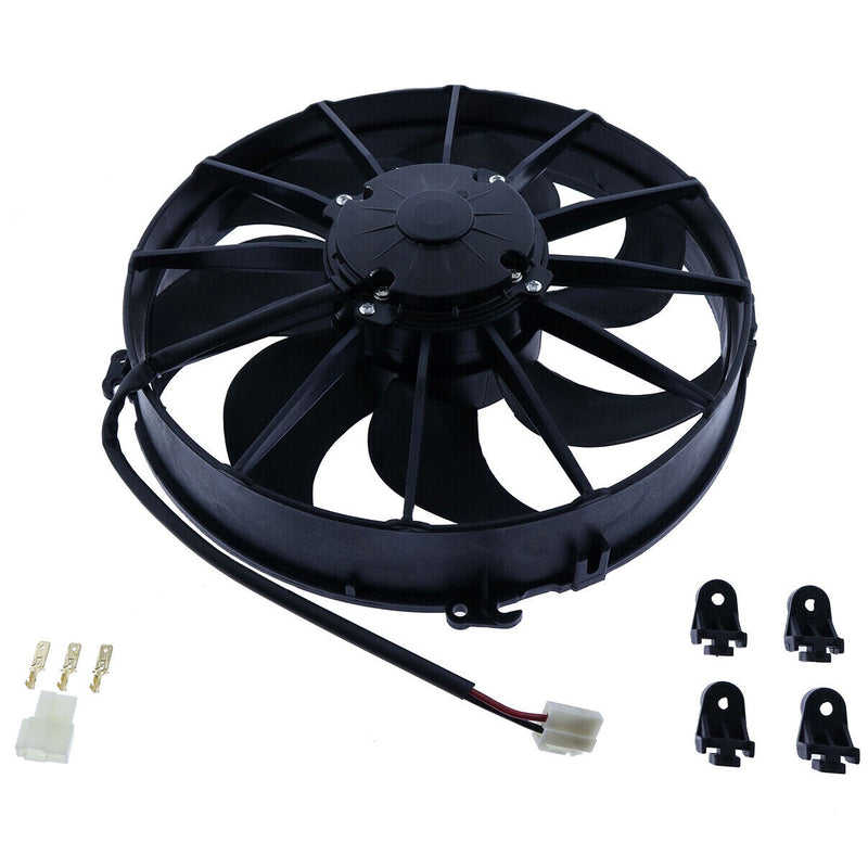 DURAFORCE New Electric Puller Fan VA01-AP90/VLL-66A 12" 12V 1870 CFM