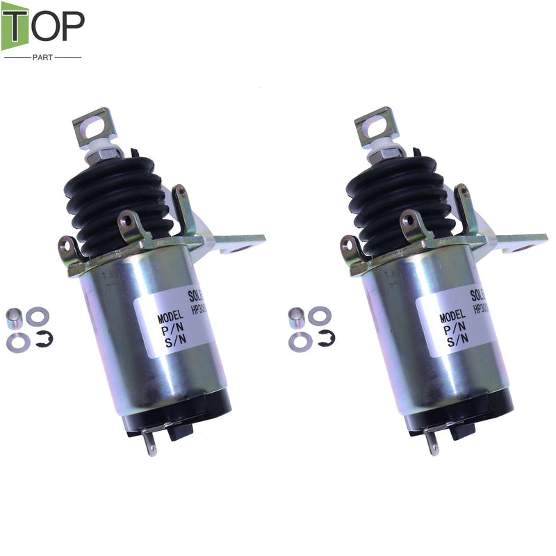 DURAFORCE 2X 24V Stop Solenoid 0960300150 for Mitsubishi 4DQ SE SQ SS Engine Parts