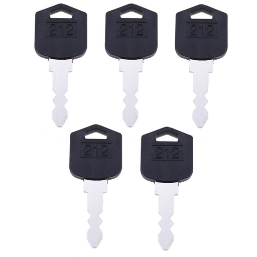 DURAFORCE 5X Ignition Keys D554212 for Doosan Daewoo D25 D35 G25 G35 Forklift
