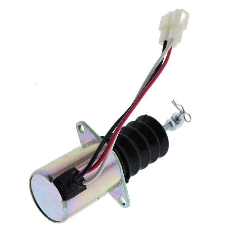 DURAFORCE New 12V Fuel Stop Solenoid Valve 119629-66801 for Yanmar 3TNE88 Engine