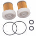 DURAFORCE 2 PCS Kubota L2501D L2501F Fuel Filters 6A320-59930 6A320-58830 with O-Ring