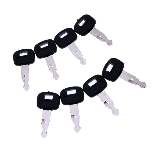 DURAFORCE 8pcs Ignition Key RC411-53933 RC461-53930 for Kubota KX91-3 KX121-3 KX161-3