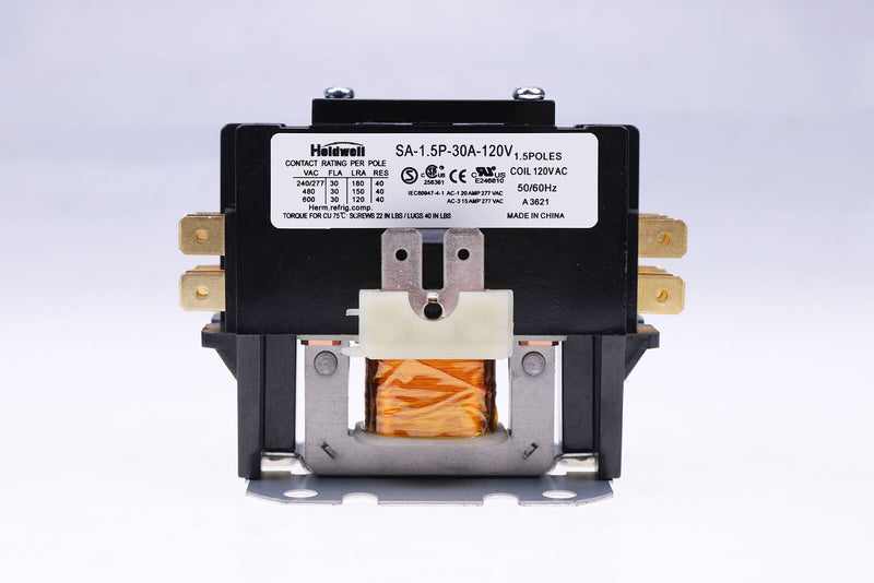 DURAFORCE New SA-1.5P 30A 40A 120V Coil Definite Purpose Contactor 1.5 Pole