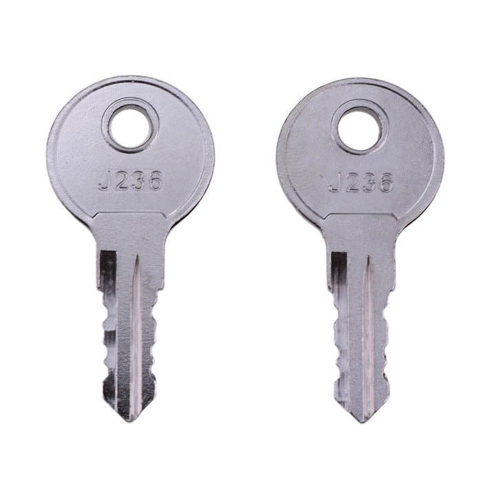 DURAFORCE 2X J236A J236 Door Lock Keys Replacement J236-A Key Set New