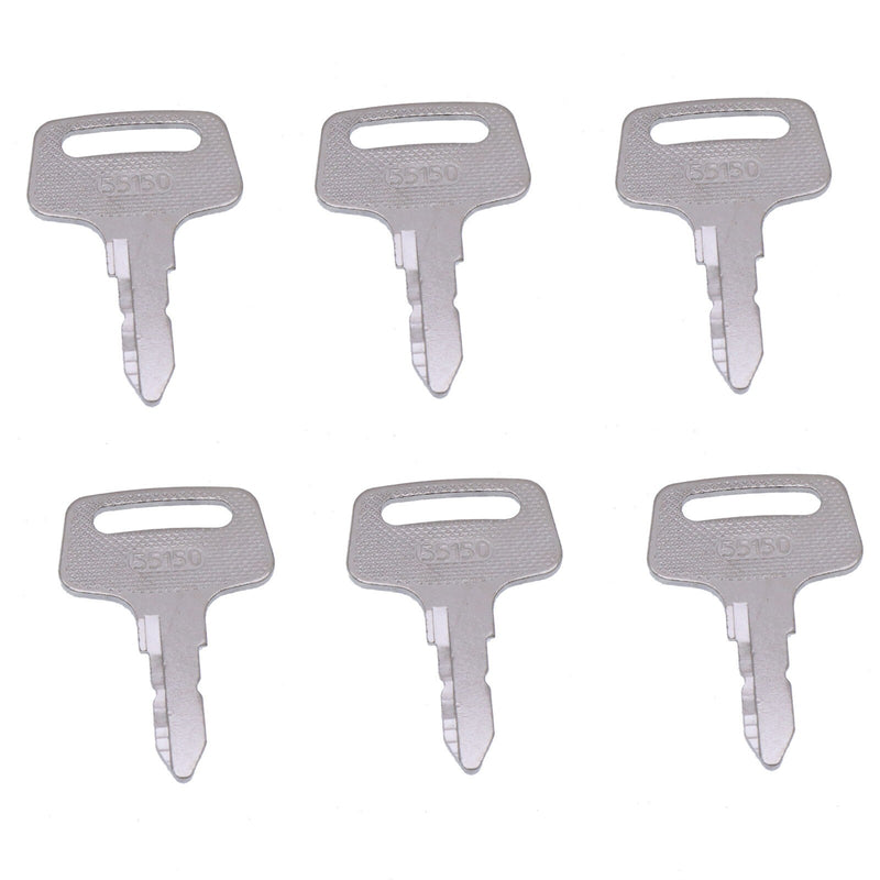 DURAFORCE 6X Kubota Lawn Mower Ignition Keys 37410-55150 for BX ZD B G F T TG Models
