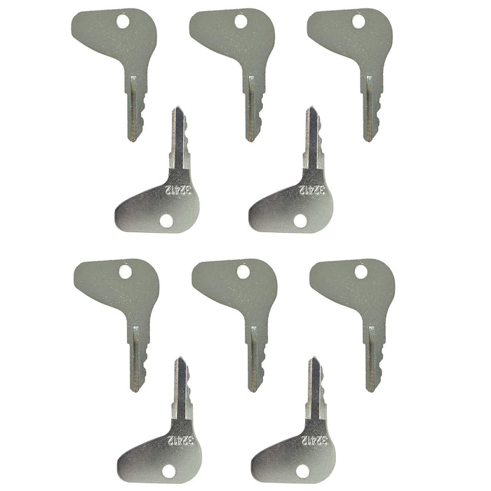 DURAFORCE 10 Ignition Keys for Kubota L G M Series Mahindra Mitsubishi H32412 35260-31852