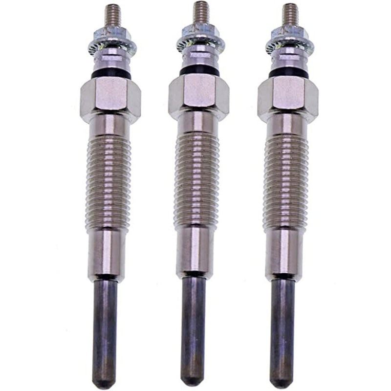 DURAFORCE 3PCS Glow Plug 32A66-03102 for Mitsubishi S4S Engine Forklift Excavators