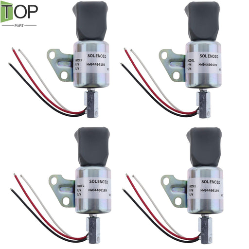 DURAFORCE 4X 12V Shutdown Solenoid 17520-60013 For Kubota D722 D902 Z482