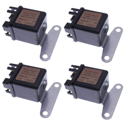 DURAFORCE 4X Glow Plug Relay 119650-77910 for Yanmar NGK G71Su, John Deere, Cub Cadet