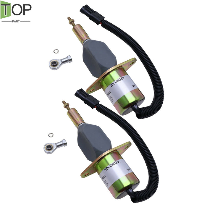 DURAFORCE 2X NEW Shut Down Solenoid 3923680 For Cummins 6CT