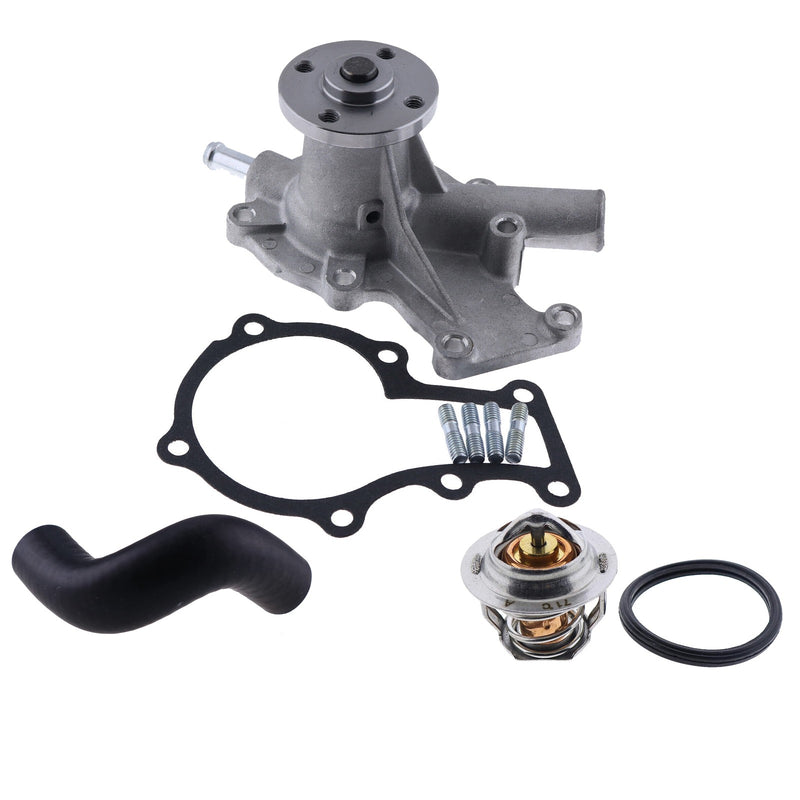 DURAFORCE Water Pump with Return Hose Thermostat For Kubota G6200H