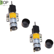 DURAFORCE 2X 12V Stop Solenoid 2 Terminals 1504-12C2U1B1S1 for Kubota DF-750
