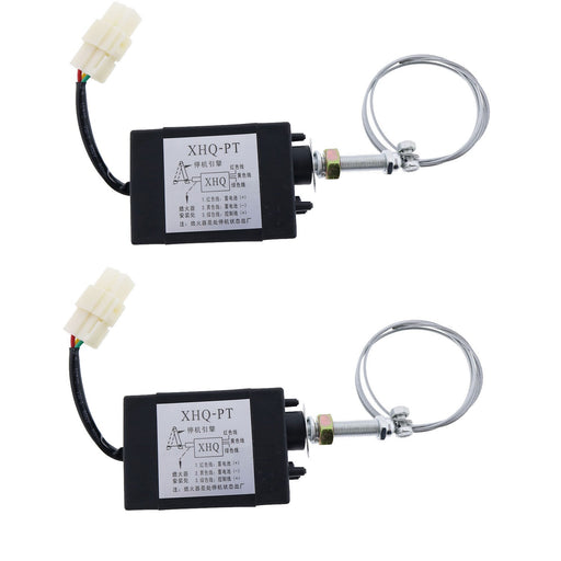 DURAFORCE 2X 12V XHQ-PT-12 Stop Solenoid Electric Throttle Adjuster Electromagnetic Valve
