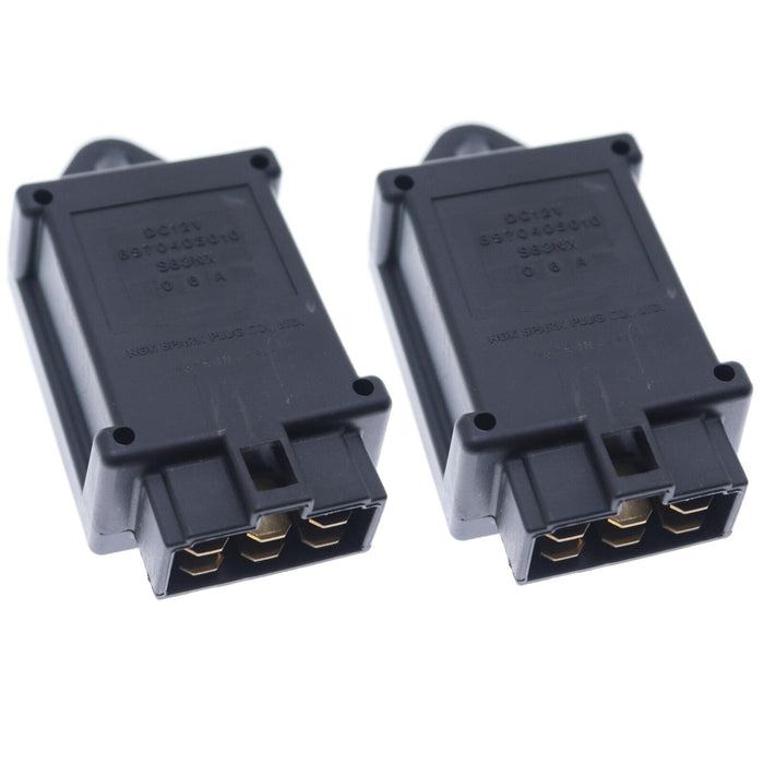 DURAFORCE 2X 129901-77960 Glow Plug Time Relay for Isuzu TCM Forklift Yanmar 12V