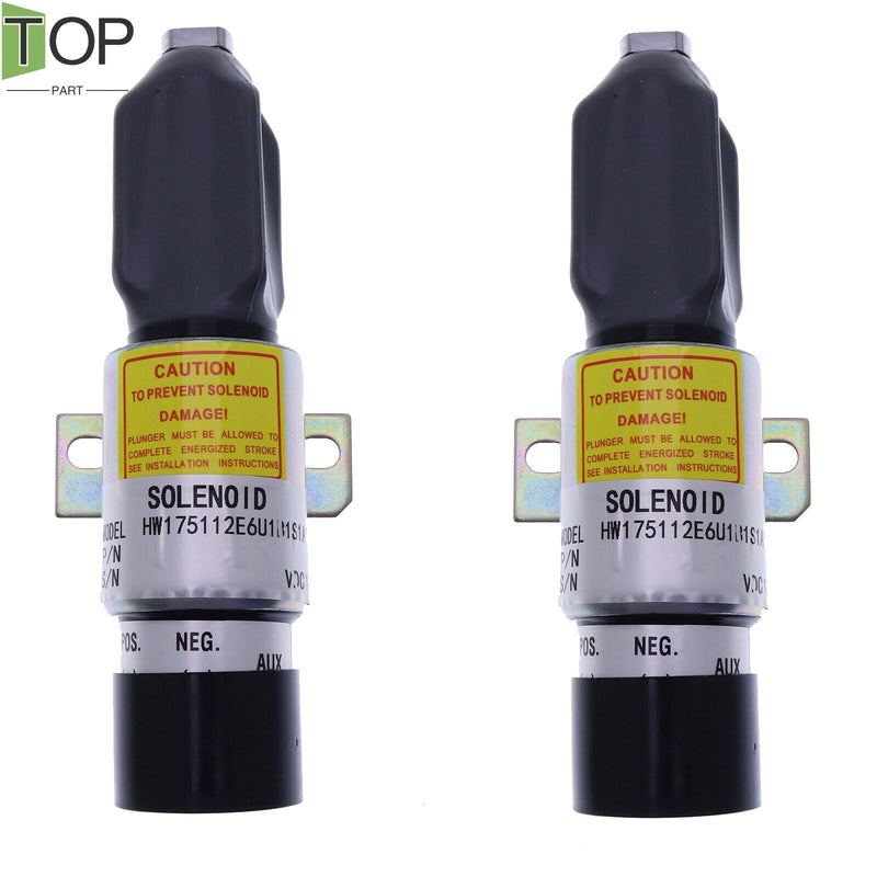 DURAFORCE 2X New Shut Down Solenoid 12V 1751-12E6U1B1S1A 1700-2530 Fits For Woodward