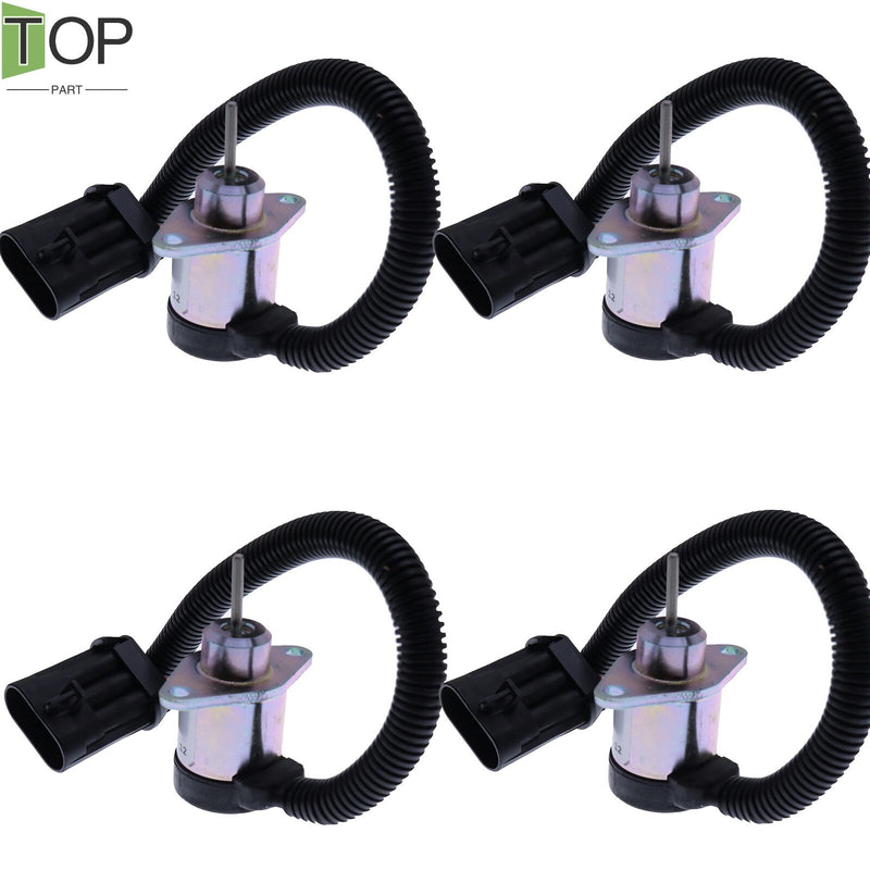 DURAFORCE 4X 12V Stop Solenoid 7000769 for Bobcat A300 A770 S220 S250 S630 T250 T320