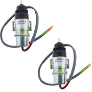 DURAFORCE 2X 24V Fuel Shutoff Solenoid MV2-17A 1819100520 for Isuzu 4JG1 4JG2 6BG1 Engine