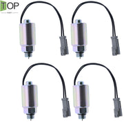 DURAFORCE 4X 12V Solenoid 3E-7507 41G0015 for Caterpillar 3054 416B 426B 428B 436B 438B