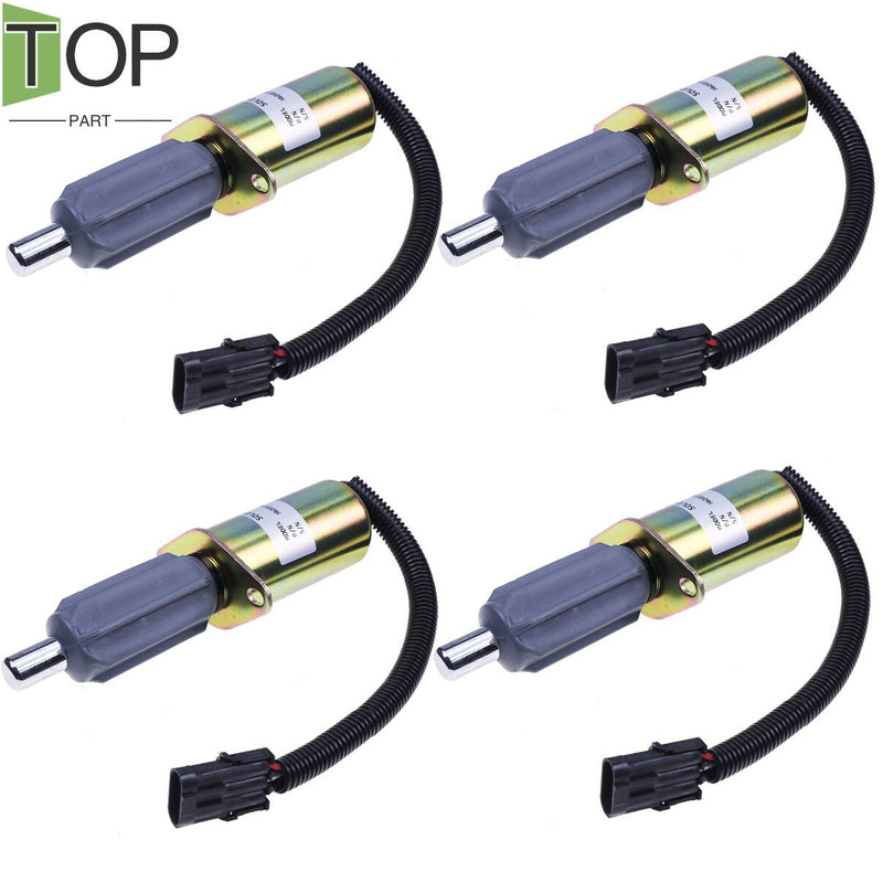 DURAFORCE 4X Fuel Solenoid Assembly for Case IH 7110 7120 7130 7140 7150 9210 9230 9240
