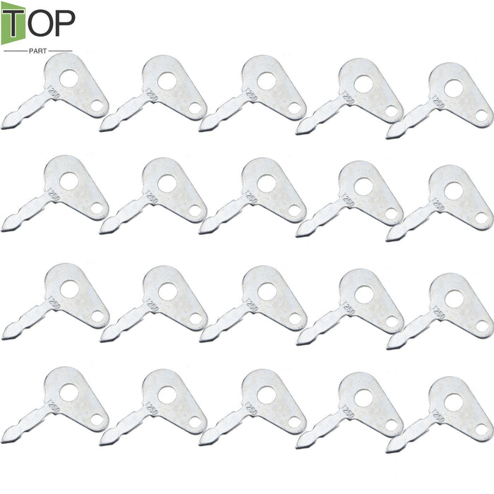 DURAFORCE 20pcs T250 Tractor Excavator Keys for Grader Dozer Ford New Holland SkyTrak