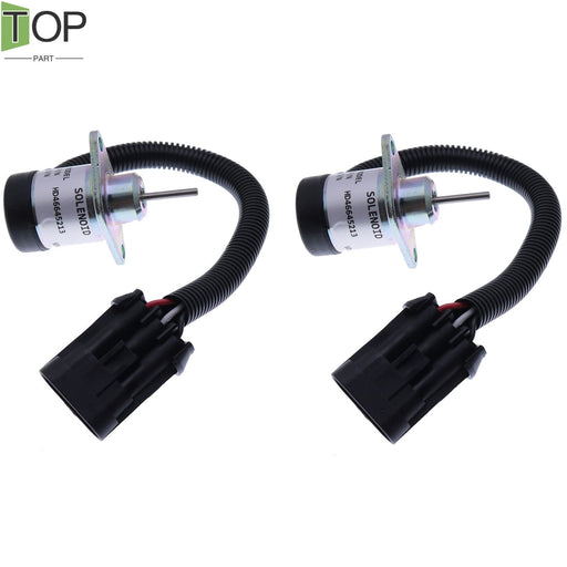 DURAFORCE 2X 12V Fuel Shut Off Solenoid 7000769 for Bobcat S160 S185 S530 T180 T190 T550