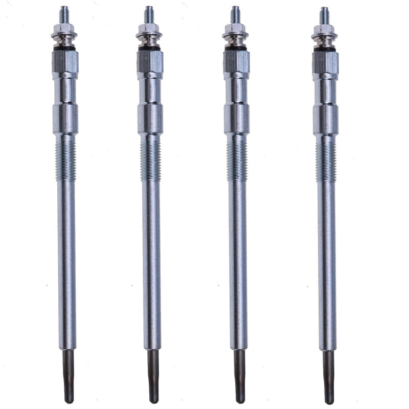 DURAFORCE Set of 4 Glow Plugs 1G777-65510 for Bobcat Kubota V3307 V3007 DI Engine