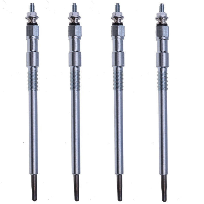 DURAFORCE Set of 4 Glow Plugs 1G777-65510 for Bobcat Kubota V3307 V3007 DI Engine