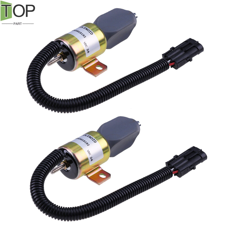 DURAFORCE 2X 24V Fuel Stop Solenoid Valve 332/J5060 716/30091 for JCB JZ140 JS330XD