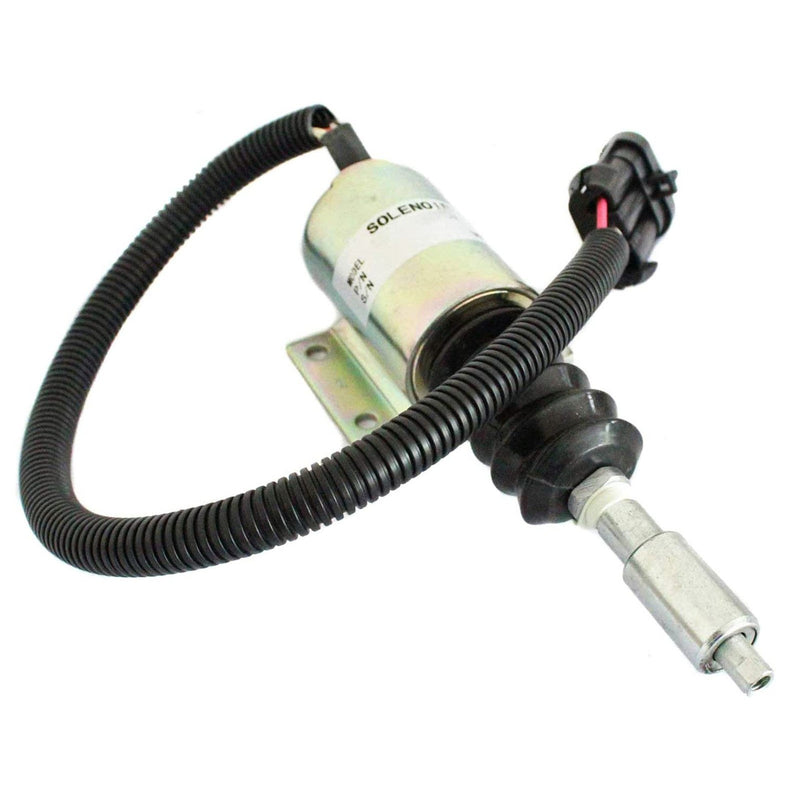 DURAFORCE 12V Fuel Shutoff Solenoid 1813868C1 for International Navistar DT360 DT466