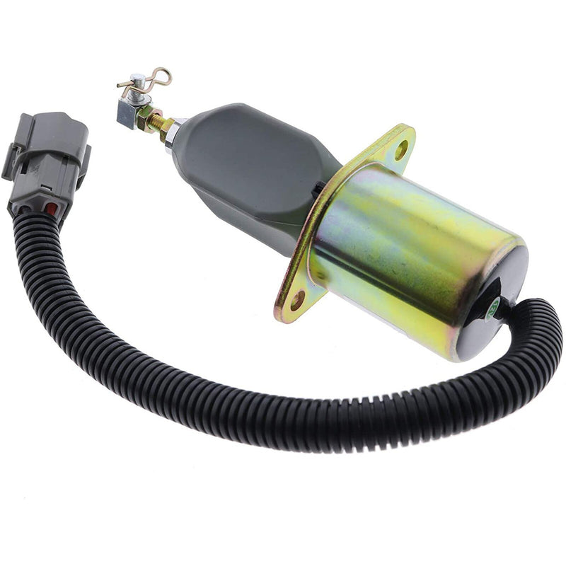 DURAFORCE Fuel Solenoid 129953-77803 77802 for Hyundai R60-5 R80-7 4TNE98 Excavator