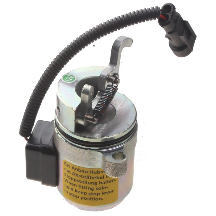 DURAFORCE 2X 12V Fuel Shut Off Solenoid 04272956 Fits Bobcat 6686715 Deutz Replacement