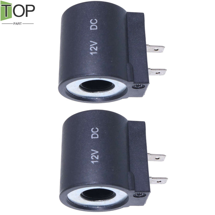 DURAFORCE 2X 12V DC Solenoid Valve Coil 2 Spade Connector for Genie 103613 6301012