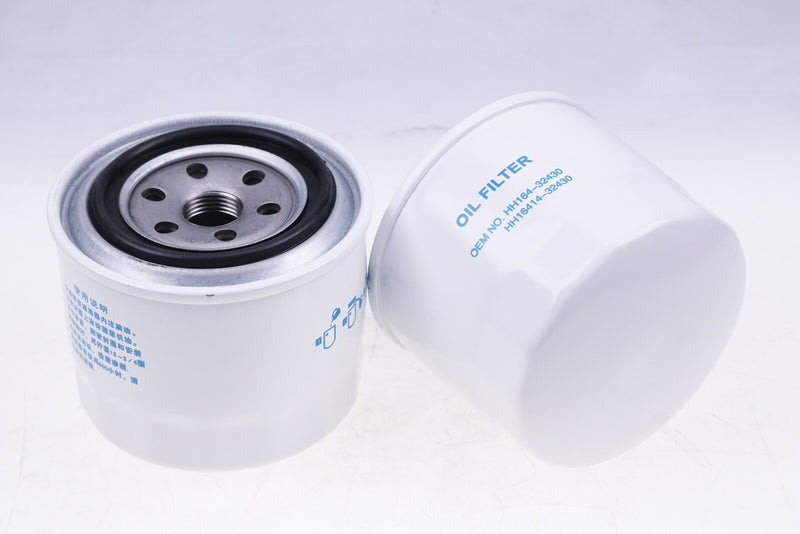 DURAFORCE 2PK Kubota Oil Filter HH164-32430 Replacement High Quality New Set