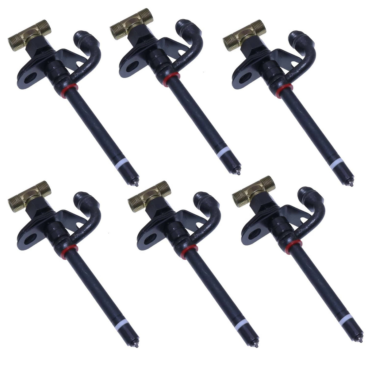 6X Fuel Injectors RE36936 for John Deere 6068D 6068T 6506 6600 Engine ...
